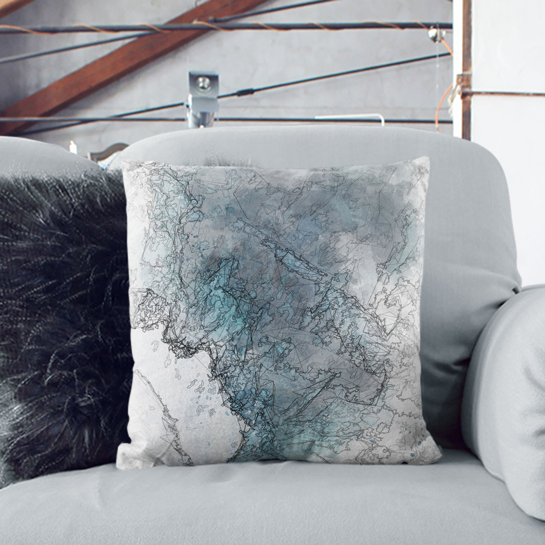Beach in Swanbourne Australia Cushion with Filling