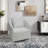 Modern 360 Degree Swivel Sofa Chair, Round Armchairs With High Backrest And Upholstered, Beige Velvet Accent Chair For Living Room,Bedroom, Office, Small Spaces