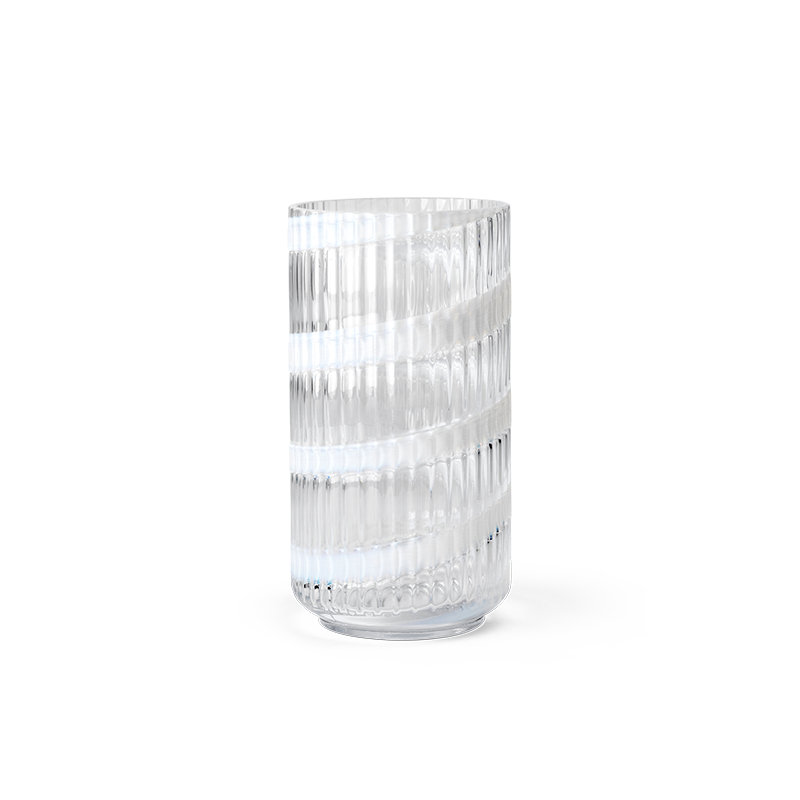 Lyngby Handmade Glass Table Vase, 8.1" H x 5.3" W x 5.3" D