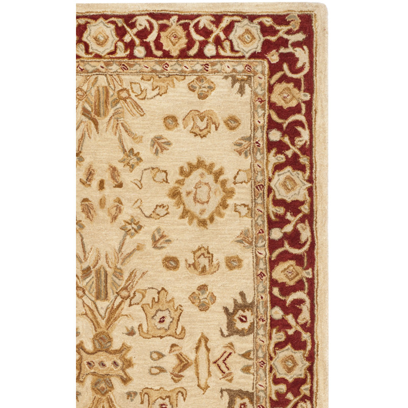 Tapis oriental en laine touffeté à la main Tingley, Rectangle 4 pi x 6 pi