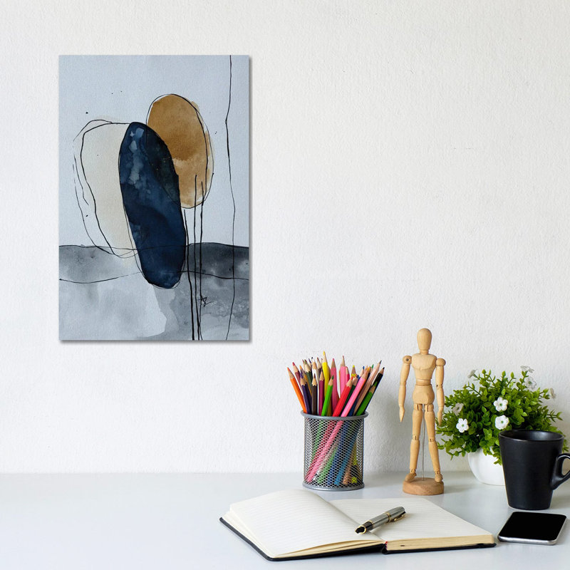 «Simple Abstract Forms», reproduction d'art sur toile tendue, H 12 po x l 8 po, Wrapped Canvas, Ne s’applique pas