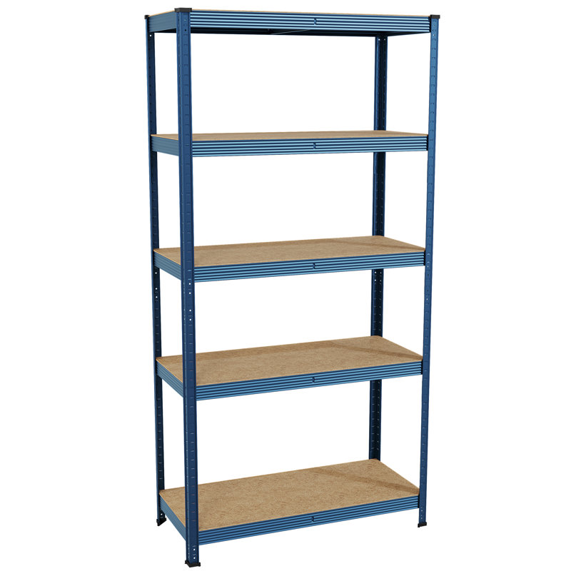 Vida Metal Height -Adjustable Shelving Unit, Standard, Blue