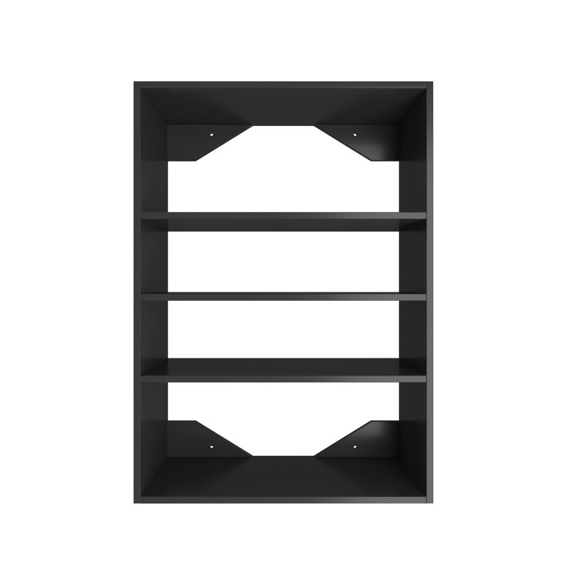 Short Tower Closet Unit Closet System, Black, 36" H x 25.5" W x 14" D