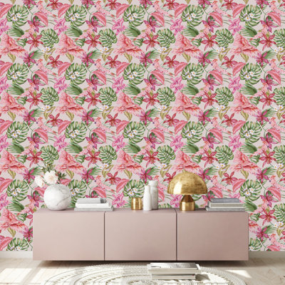 Belville Peel & Stick Floral Tile