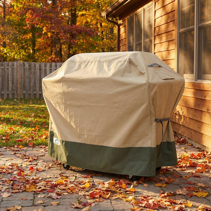 Aoodor Heavy Duty BBQ Grill Cover, 52"W x 26"D x 48"H