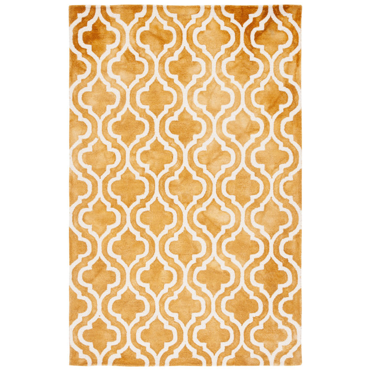 Degeorge Hand Tufted Wool Geometric Rug