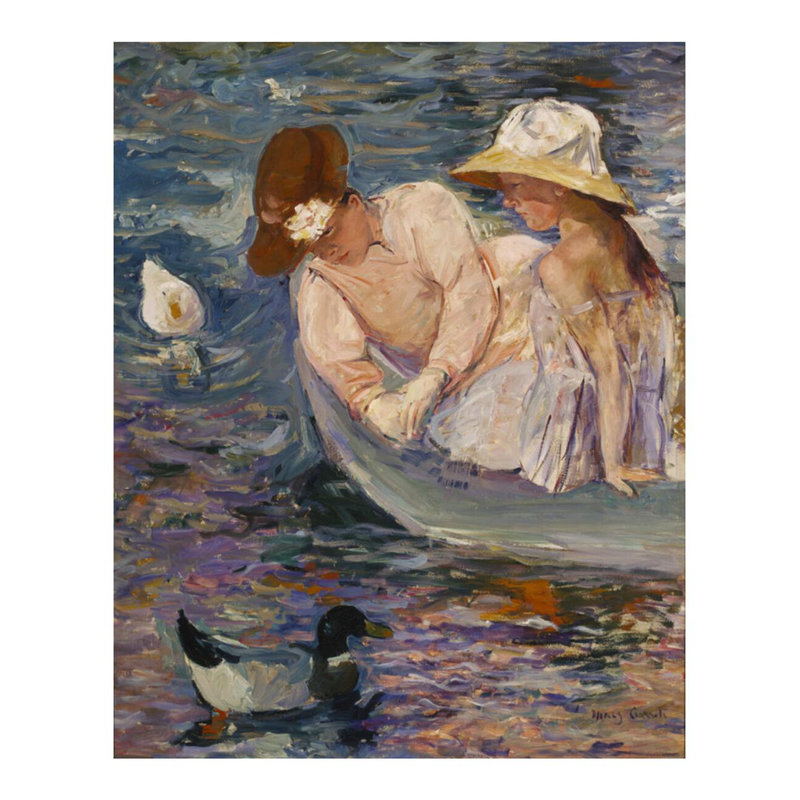 «Summertime» par Mary Cassatt - Estampe numérique, H 28 po x l 22 po