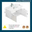 32 Inch Wall-Mounted Bathroom Vanity With Ceramic Basin Sink Combo Double Door Storage Cabinet