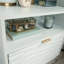 Table de chevet, finition blanche