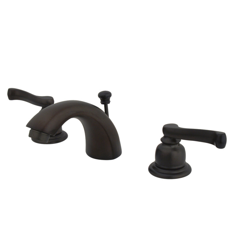 Robinet de salle de bain à large entraxe avec ensemble de drain royale, Bronze huilé