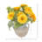 Sunflowers Arranged in Stone Vase