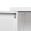 Armoire en métal blanc avec fonction pliable et porte verrouillable pour le rangement-514655076
