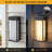 Black Modern Dimmable Led Outdoor Wall Light With Dusk To Dawn Sensor