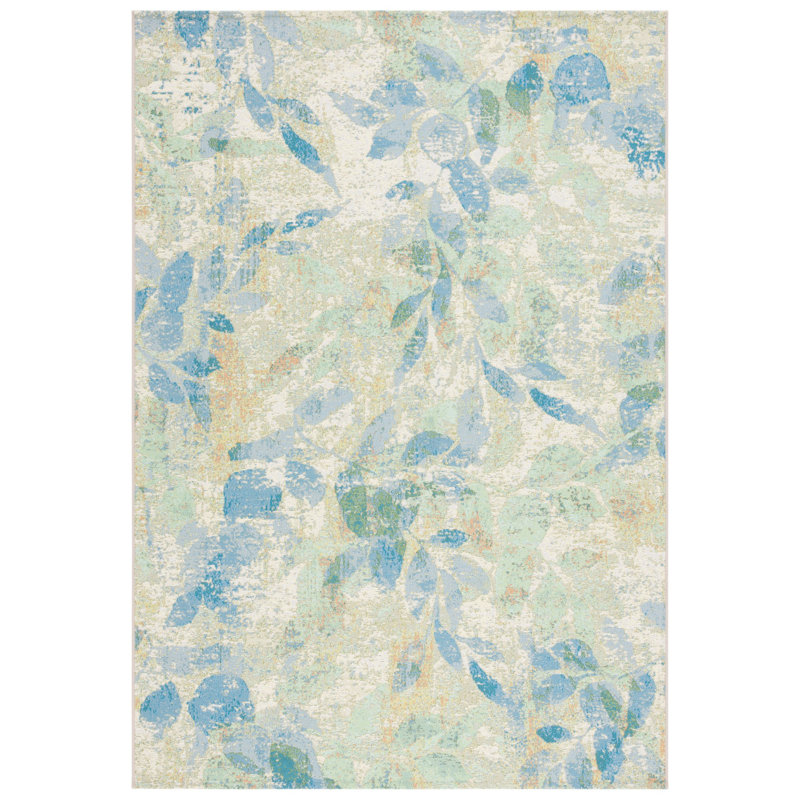 Bonard 500 Performance Floral Indoor/Outdoor Area Rug, Rectangle 5'3" x 7'6"