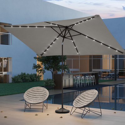 Parasol de marché rectangulaire 120 po x 78 po Donzella