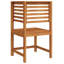 Chaise de jardin vidaXL en bois d'acacia massif brun 19,69 x 19,69 x 35,83