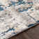 Darvone Abstract Blue/Gray/Ivory Area Rug