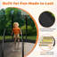FIZITI 12FT Round Backyard Trampoline with Safety Enclosure, Basketball Hoop, Sprinkler, Lights,Outdoor Recreational Trampoline-121543302