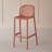 Modern And Simple Stackable Plastic High-Legged Backrest Bar Stools-84648911