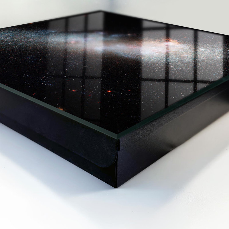 Key storage cabinet, Opens to the right, 30x30x5, Black, Colorful stars in the blackness of space, 