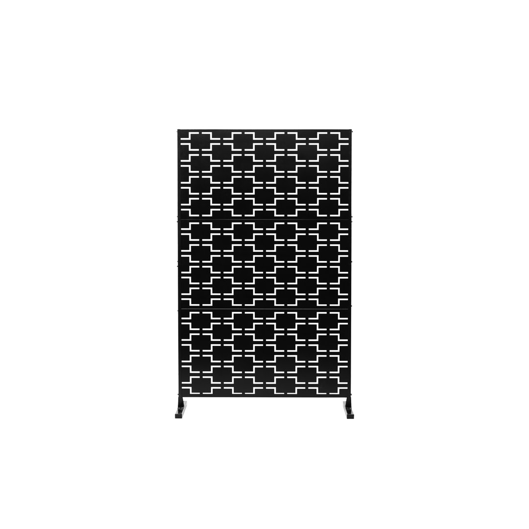 Patio Outdoor Privacy Screen Panel Freestanding, Decorative Room Divider EASCOM