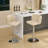 Adjustable Swivel Bar Stools With Chrome Base And Tufted Back, Ideal For Home Pub And Kitchen Island