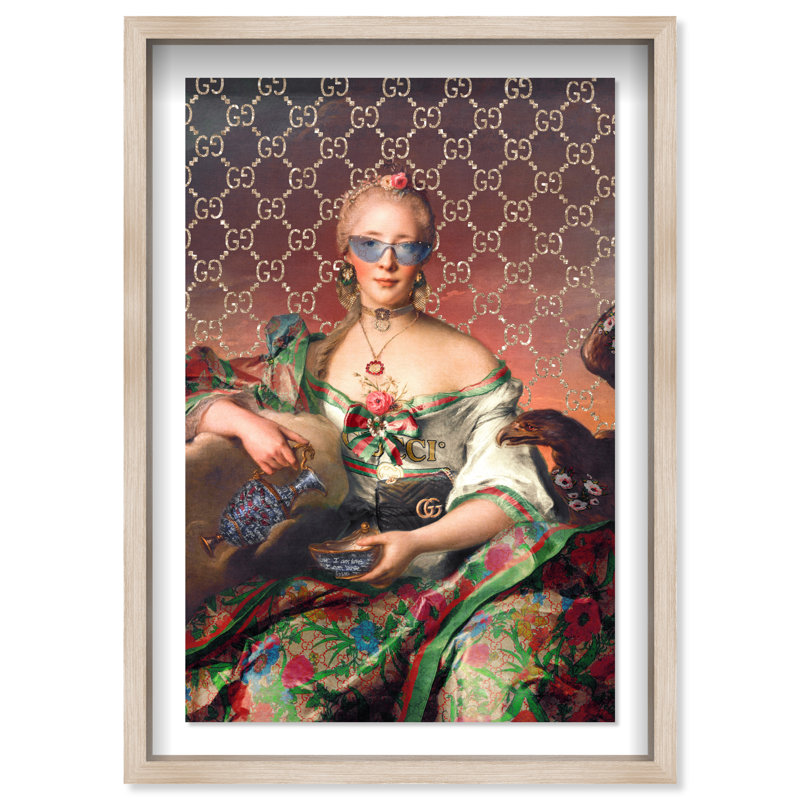 City Lady Canvas Fashion Print by Oliver Gal, 37.5"H x 25.5"W, Black Frame