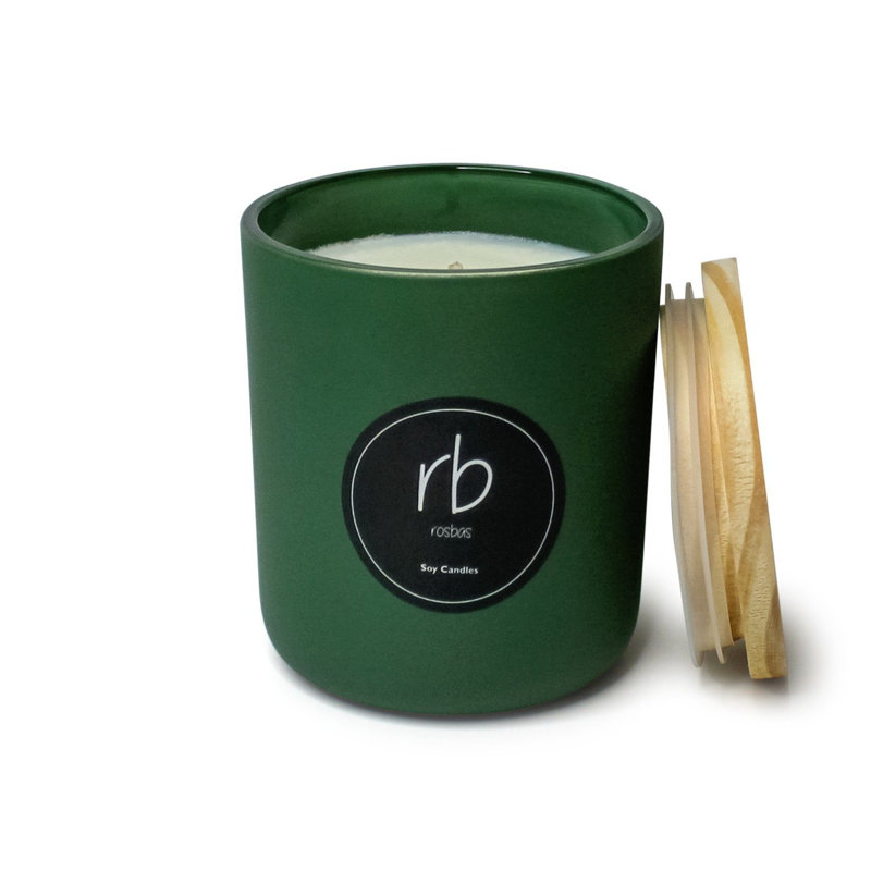 Prato Scented Jar Candle, Olive Green