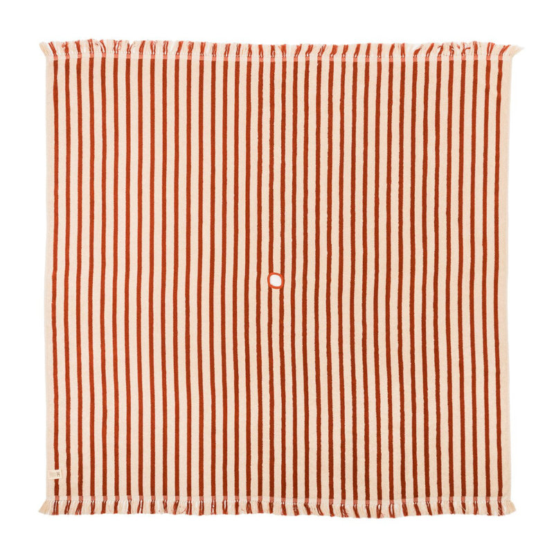  La couverture de plage, Rouge / Blanc
