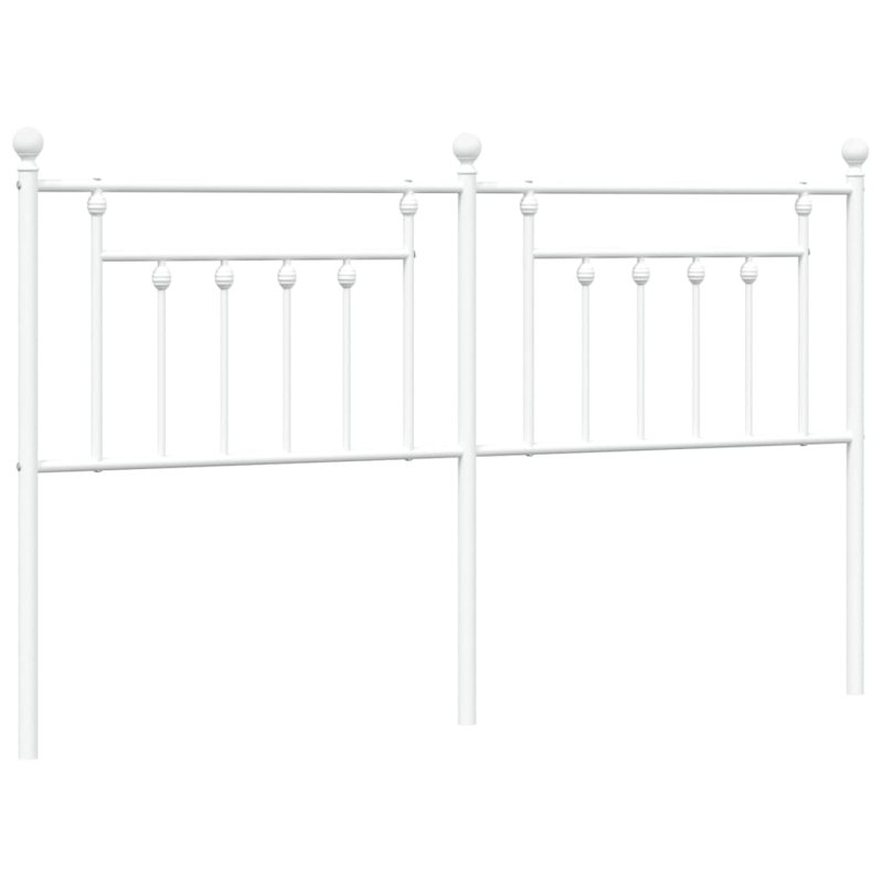 Vidaxl Metal Replace Headboard, Super King - 180 x 200 cm, White
