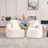 65" Chenille Curved Sofa-79720076