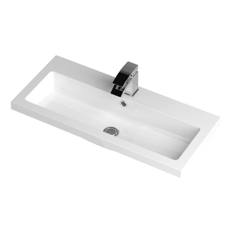Fusion 805mm Bathroom Vanity with Basin, Charcoal Black