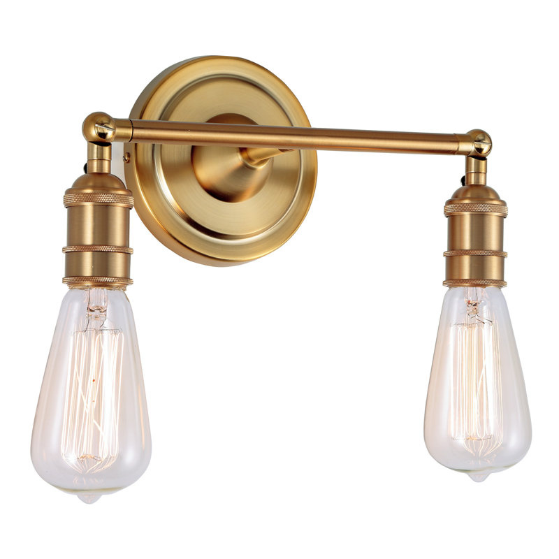 Brasfield Armed Sconce, Satin Brass