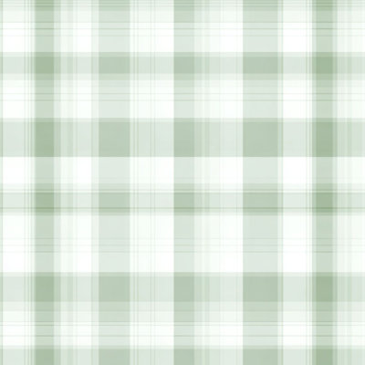 Peel and Stick Wallpaper Contact Paper Farmhouse Decor Green Plaid Checkered Self Adhesive and Removable 24in x 118in(60x300cm)