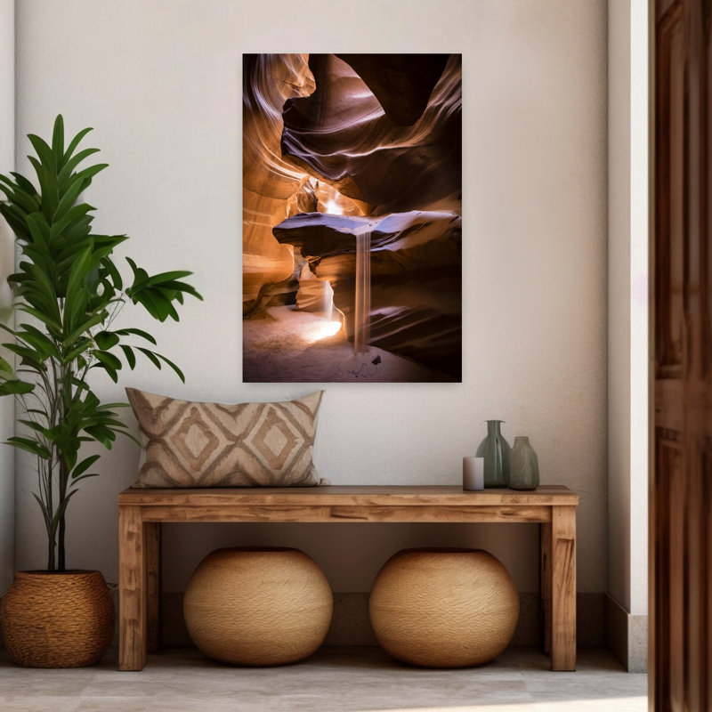 Art contemporain, paysage contemporain abstrait, art naturel, H 48 po x l 32 po