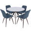 Holmen Round Metal Base Dining Table-768882196