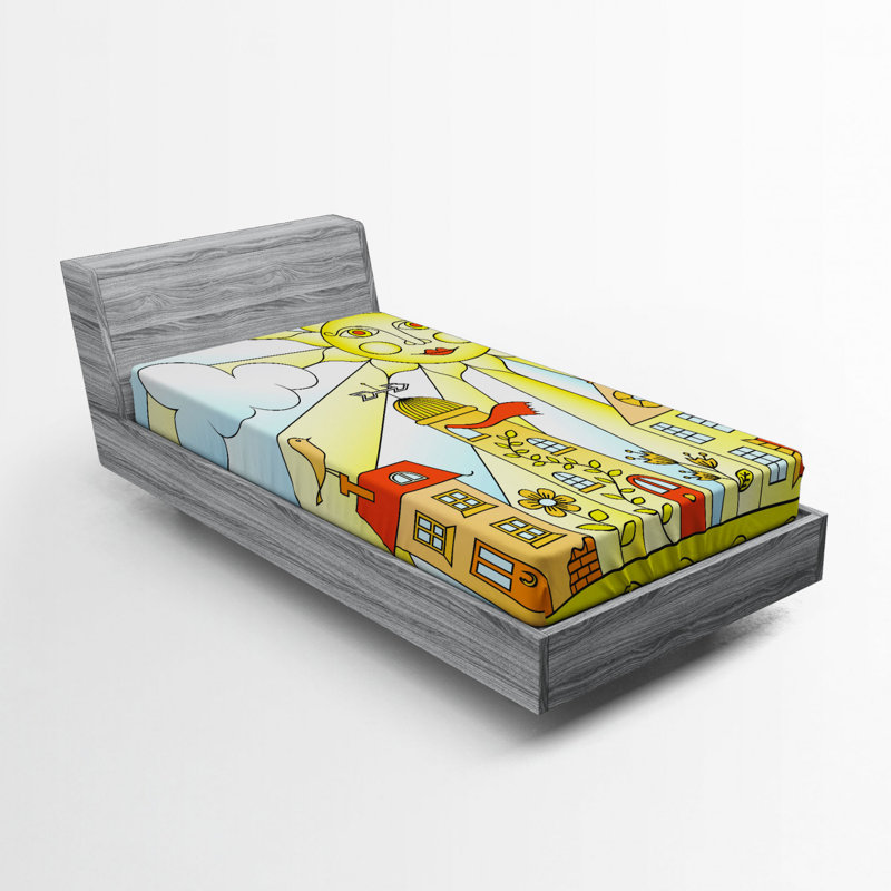Garden Microfiber Fitted Sheet, Twin Fitted Sheet