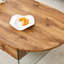 Table basse ovale à double tiroir