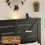 Base de lit plateforme en bois et métal avec lattes renforcées-952035899-952035898