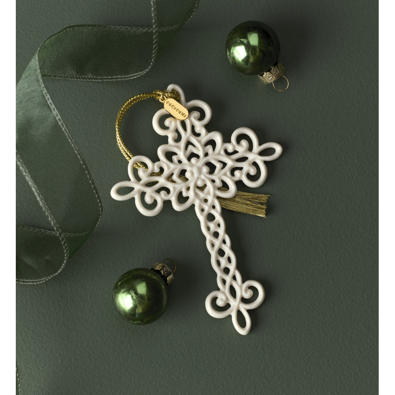 2025 Snow Fantasies Cross Ornament