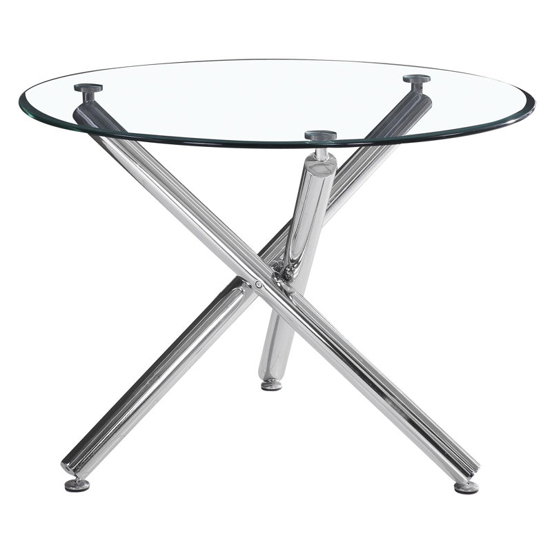 Table de salle à manger Gregory, Argent argent