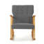 Chaise berçante rembourrée en tissu pour l'extérieur ou l'intérieur