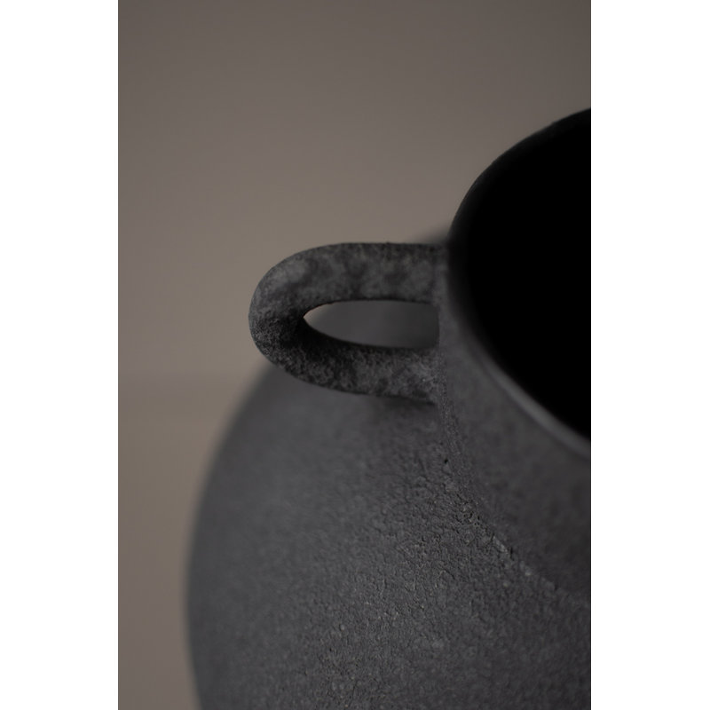 Stoneware Table Vase, Black