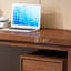 Bureau rectangulaire en bois massif brun noisette-187666255-187666257