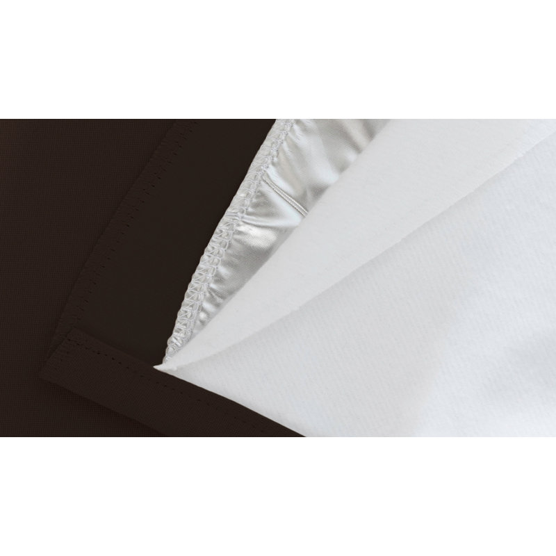 Rauseo Blackout Curtain Single Panel, Chestnut