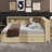Full-Size Wooden Daybed With Convenient Storage Shelves And A Pull-Out Trundle