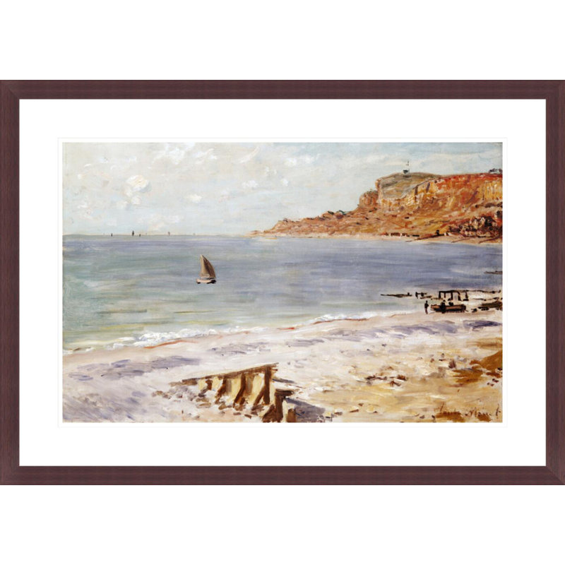 «Seascape at Sainte-Adresse» par Claude Monet, impression giclée encadrée, H 21,14 po x l 29,5 po