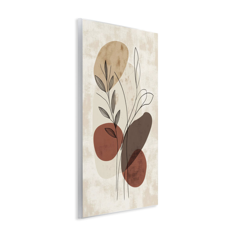  "Sprig Outline Neutrals" par LSR Design Studio, H 15 po x l 10 po