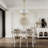 Fritzi Brushed Gold 6-Light Drum Chandelier with Fabric Shade