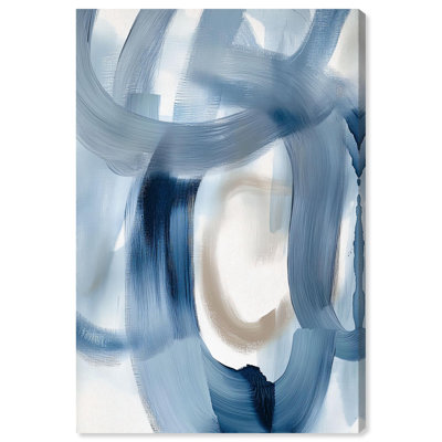 «Fading Blue Mist II», art mural moderne sur toile par Art Remedy